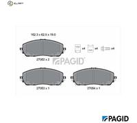 PAGID T4610N Brake pad set