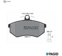 PAGID T5021N Brake pad set