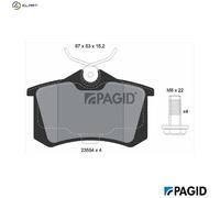 PAGID T5022N Brake pad set