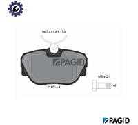 PAGID T5035N Brake pad set