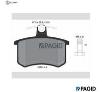PAGID T5056N Brake pad set