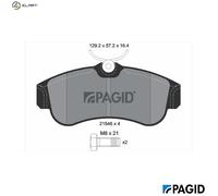 PAGID T5063N Brake pad set