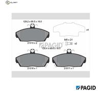 PAGID T5065N Brake pad set