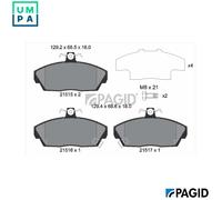 PAGID T5065N Brake pad set