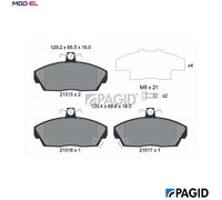 BRAKE PAD SET DISC BRAKE T5065N FOR MG ROVER 45/Hatchback 200/II/Convertible ZR