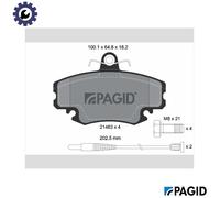 PAGID T5077N Brake pad set