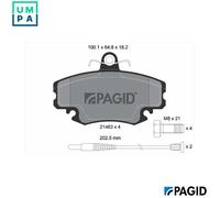 PAGID T5077N Brake pad set
