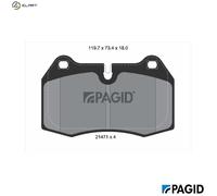 PAGID T5091N Brake pad set