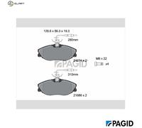 PAGID T5092N Brake pad set