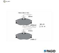 PAGID T5092N Brake pad set