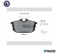 PAGID T5100N Brake pad set
