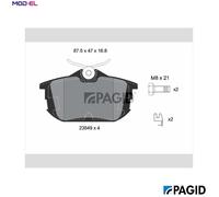 PAGID T5100N Brake pad set