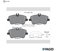BRAKE PAD SET DISC BRAKE T5111N FOR MERCEDES-BENZ C-CLASS/T-Model CLK SLK 1.8L