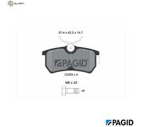 PAGID T5118N Brake pad set