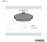 BRAKE PAD SET DISC BRAKE T5120N FOR LAND ROVER FREELANDER/Soft/Top 1.8L 4cyl