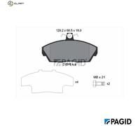 BRAKE PAD SET DISC BRAKE T5120N FOR LAND ROVER FREELANDER/Soft/Top 1.8L 4cyl