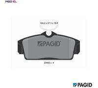 PAGID T5121N Brake pad set