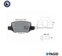 PAGID T5130N Brake pad set