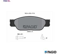 PAGID T5132N Brake pad set