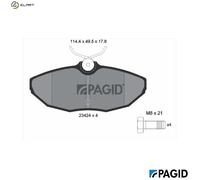 PAGID T5133N Brake pad set