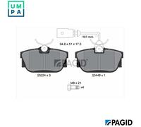 BRAKE PAD SET DISC BRAKE T5137N FOR VW CALIFORNIA/T4/Camper TRANSPORTER/Van 2.0L