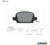 PAGID T5143N Brake pad set