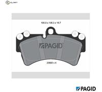 PAGID T5148N Brake pad set