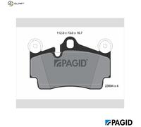PAGID T5150N Brake pad set