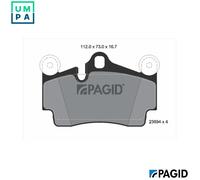 BRAKE PAD SET DISC BRAKE T5150N FOR VW AUDI PORSCHE BLK/BPD/BAC/BPE 2.5L 5cyl Q7