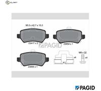 PAGID T5158N Brake pad set
