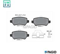 PAGID T5158N Brake pad set