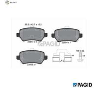 PAGID T5158N Brake pad set