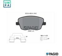 BRAKE PAD SET DISC BRAKE T5160N FOR SKODA ROOMSTER FABIA/Praktik/II/Combi VW
