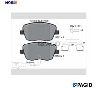 BRAKE PAD SET DISC BRAKE T5161N FOR SKODA ROOMSTER/Praktik FABIA/II/Combi VW