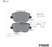 PAGID T5161N Brake pad set