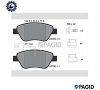 PAGID T5162N Brake pad set