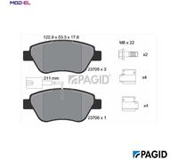 PAGID T5162N Brake pad set