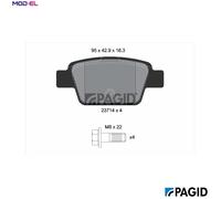 PAGID T5165N Brake pad set