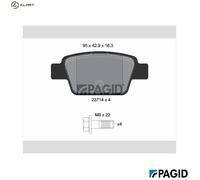 PAGID T5165N Brake pad set
