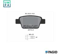 PAGID T5165N Brake pad set