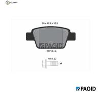 PAGID T5165N Brake pad set