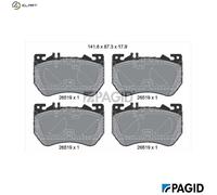 BRAKE PAD SET DISC BRAKE T5173N FOR MERCEDES-BENZ C-CLASS/T-MODEL/All-Terrain