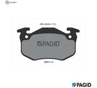 PAGID T6065N Brake pad set