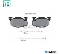 PAGID T9029N Brake pad set