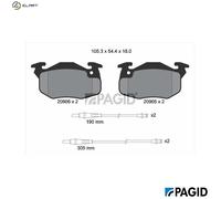 PAGID T9029N Brake pad set