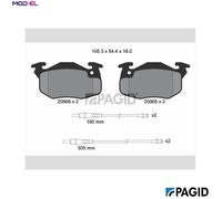 PAGID T9029N Brake pad set