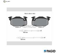 PAGID T9029N Brake pad set