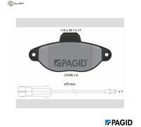 PAGID T9030N Brake pad set