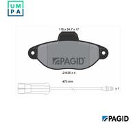 PAGID T9030N Brake pad set