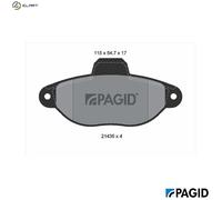 BRAKE PAD SET DISC BRAKE T9031N FOR ZASTAVA FIAT SEICENTO/600 PUNTO/Hatchback